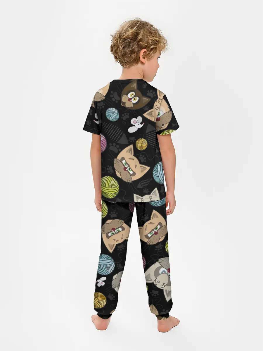 Детская пижама с брюками / Злой кот.