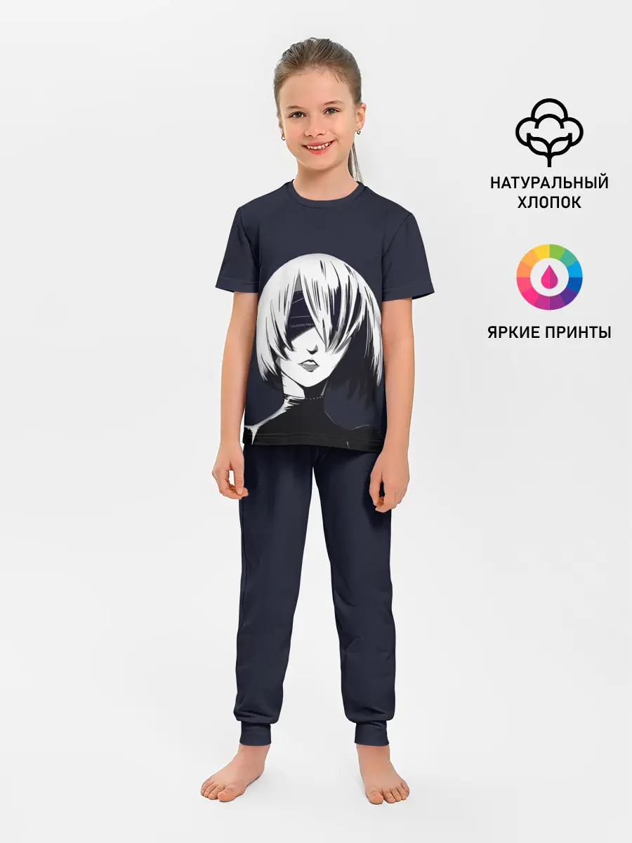 Детская пижама с брюками / Nier Automata | 2B