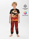Детская пижама с брюками / Аста в маске огонь и пламя