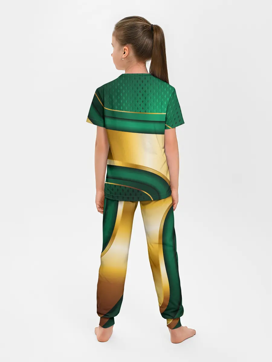 Детская пижама с брюками / GREEN GOLD 3D