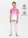Детская пижама с брюками / Паттерн розовый джоджо