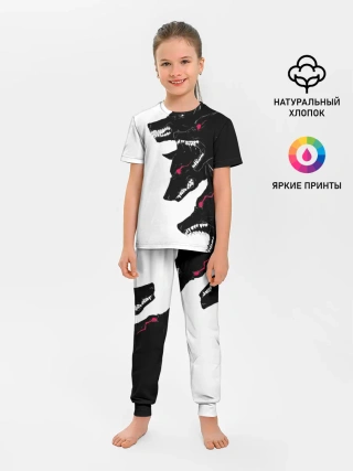 Детская пижама с брюками / Волки