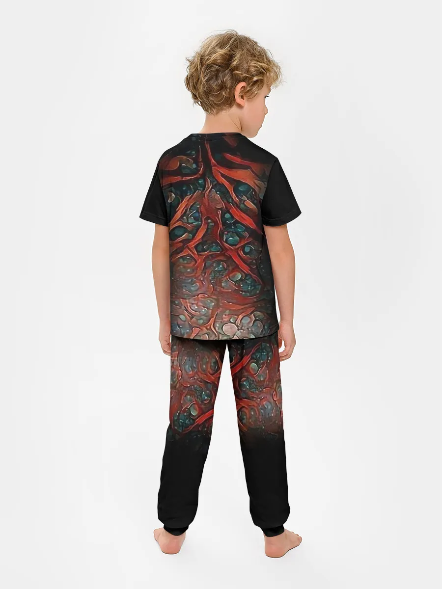 Детская пижама с брюками / Цветной тигр