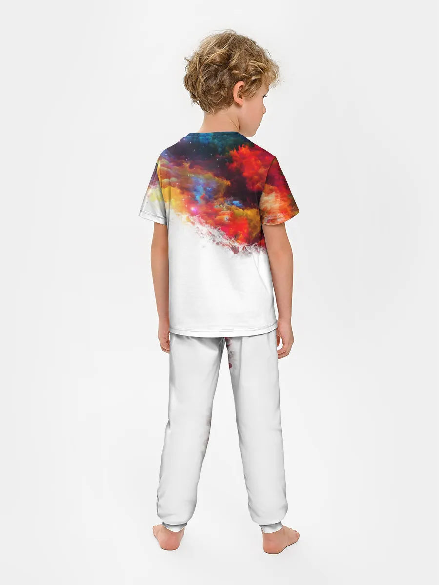 Детская пижама с брюками / Девочка с шарами