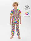 Детская пижама с брюками / Оптическая текстура