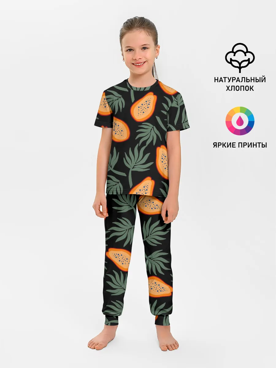 Детская пижама с брюками / Папайя