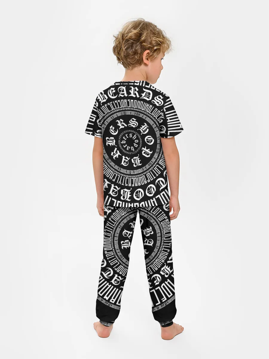 Детская пижама с брюками / Барбер Каллиграфия