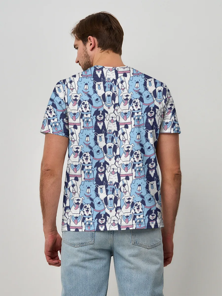 Мужская базовая футболка / МИЛЫЕ ПЕСИКИ