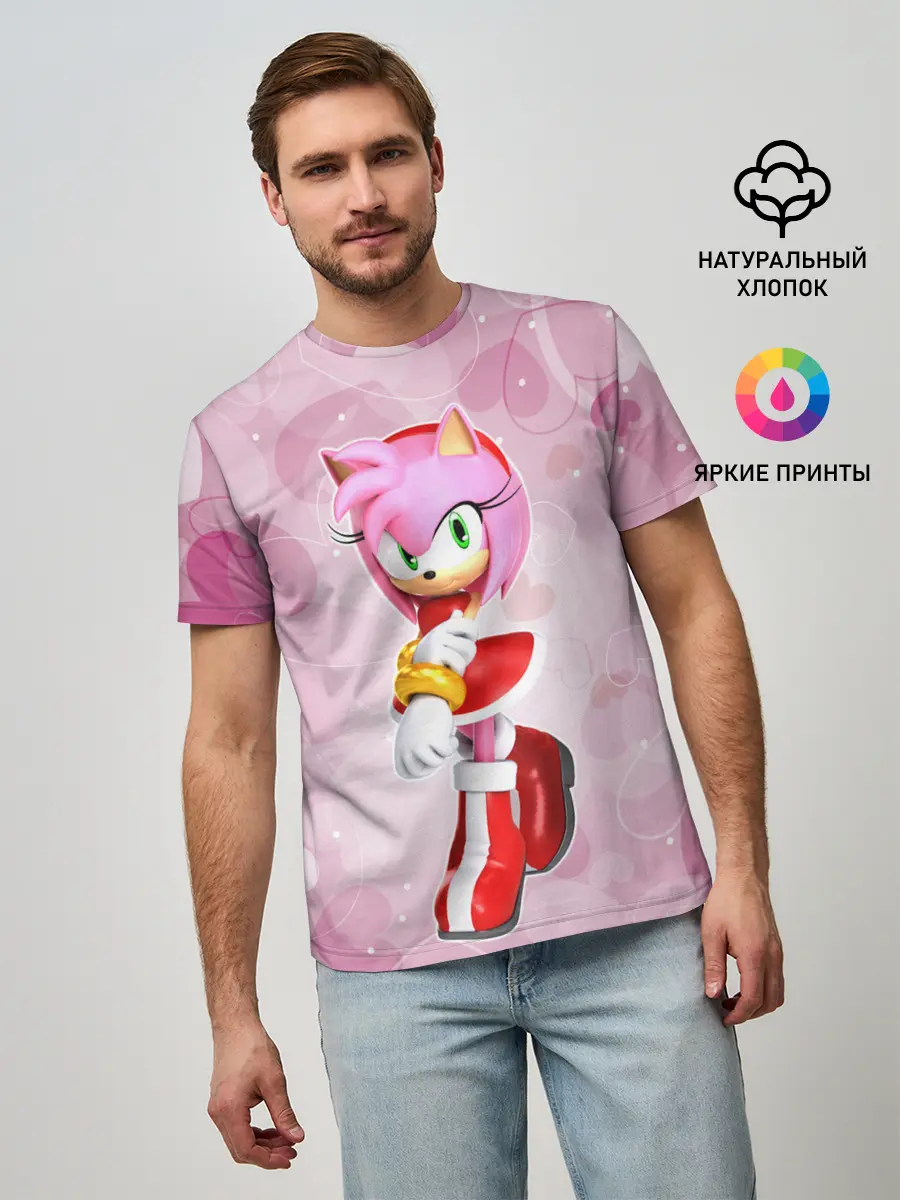 Мужская базовая футболка / Amy - Эми