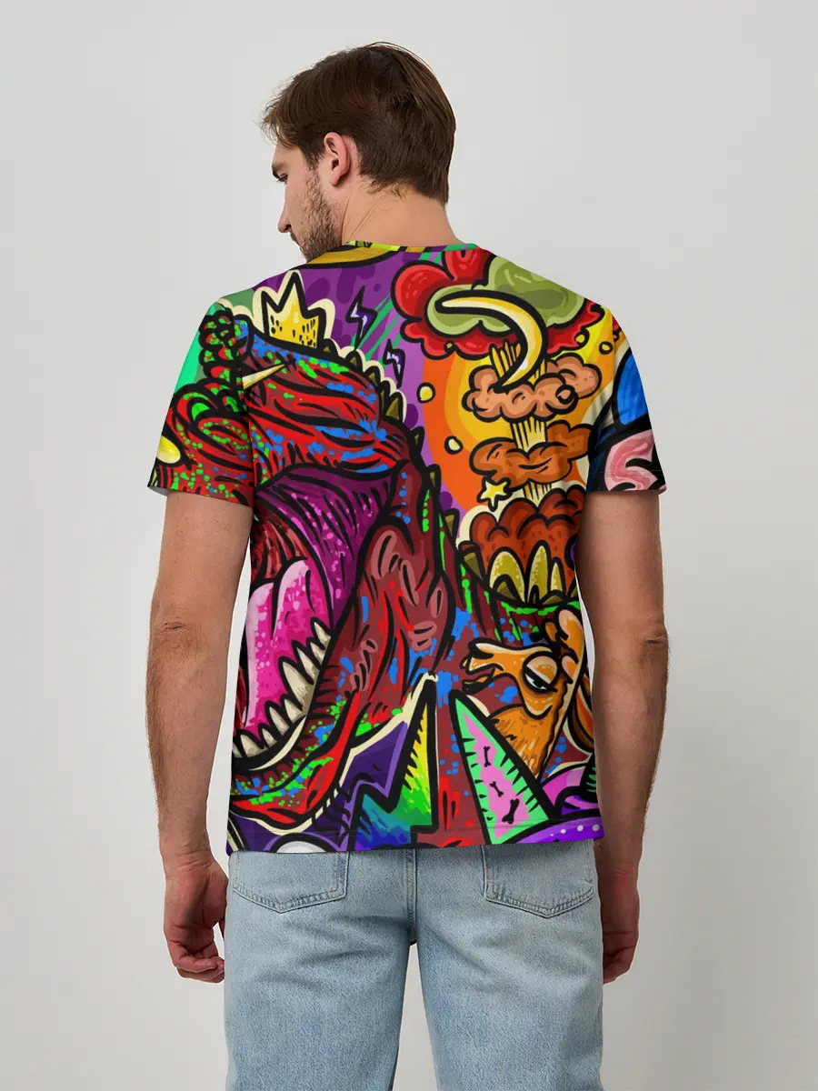 Мужская базовая футболка / Динозавр