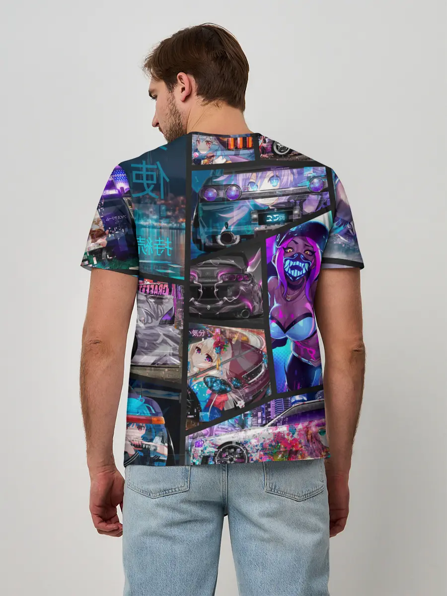 Мужская базовая футболка / JDM Anime