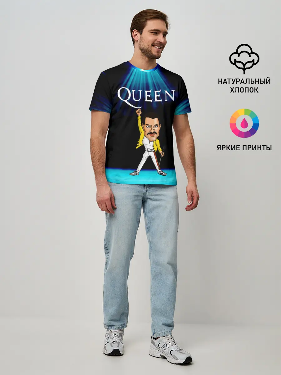 Мужская базовая футболка / Фреди Меркури