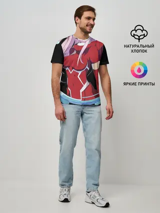 Мужская базовая футболка / Милый во франксе