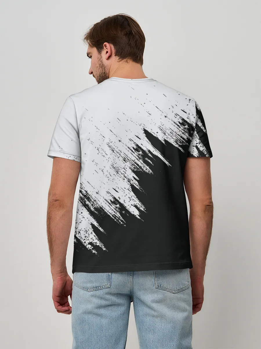 Мужская базовая футболка / Краска и ничего лишнего!