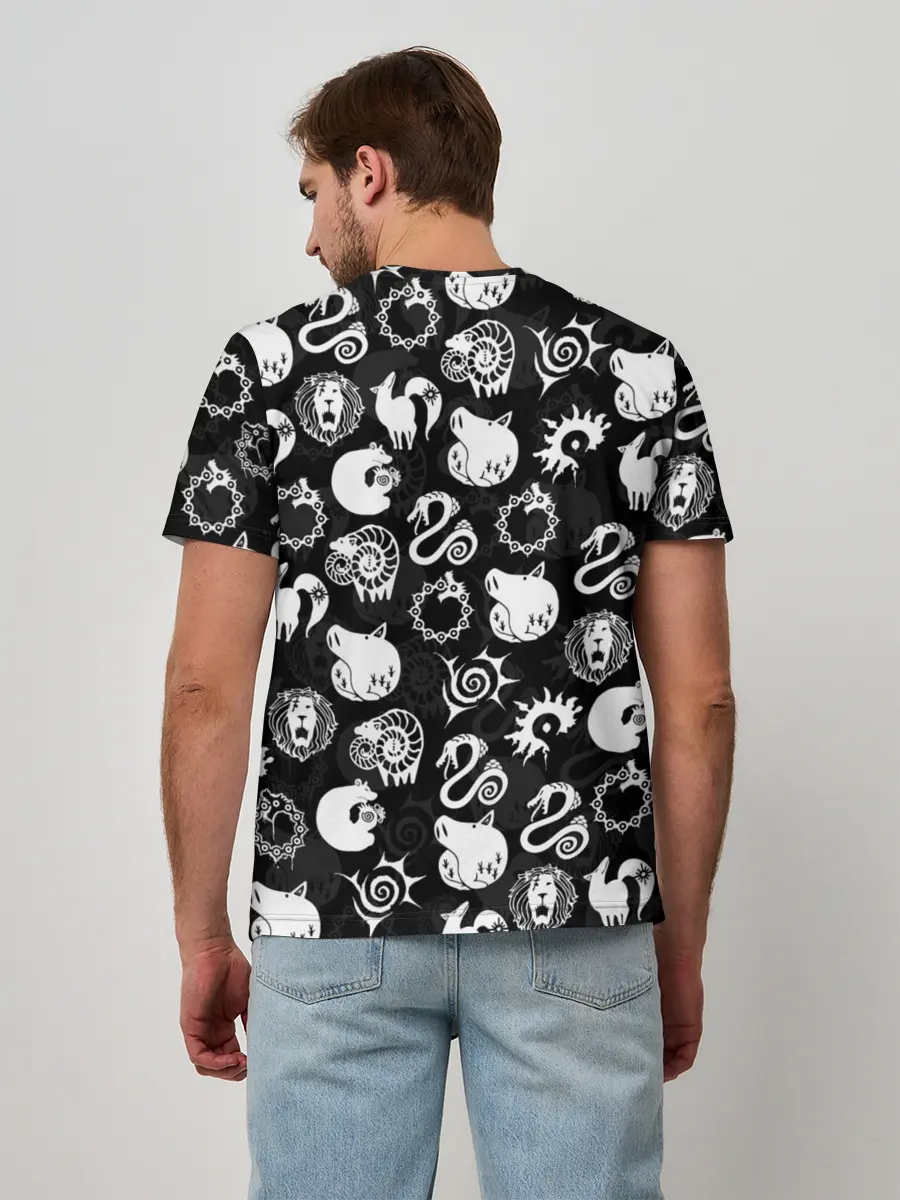 Мужская базовая футболка / SEVEN DEADLY SINS СИМВОЛЫ