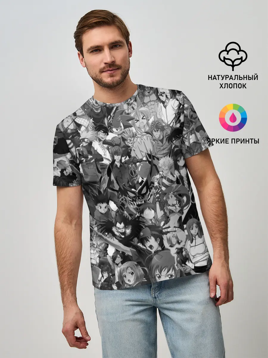 Мужская базовая футболка / ANIME HEROES