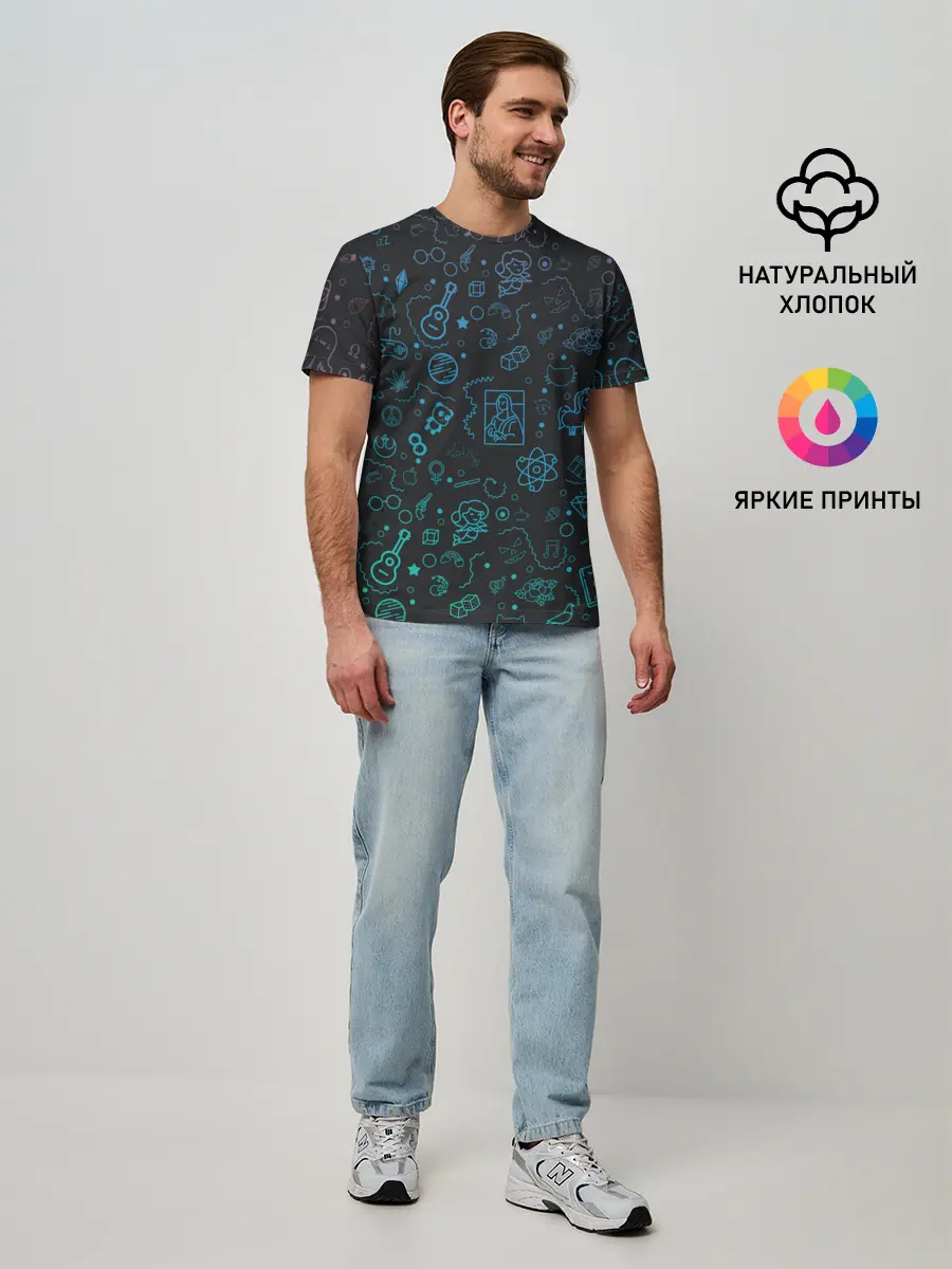 Мужская базовая футболка / Логотипы