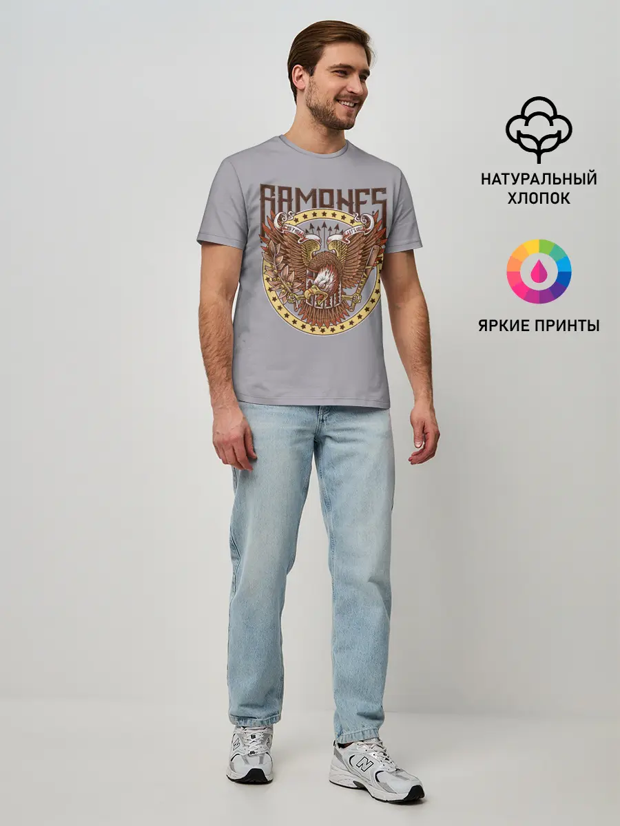 Мужская базовая футболка / Ramones Eagle