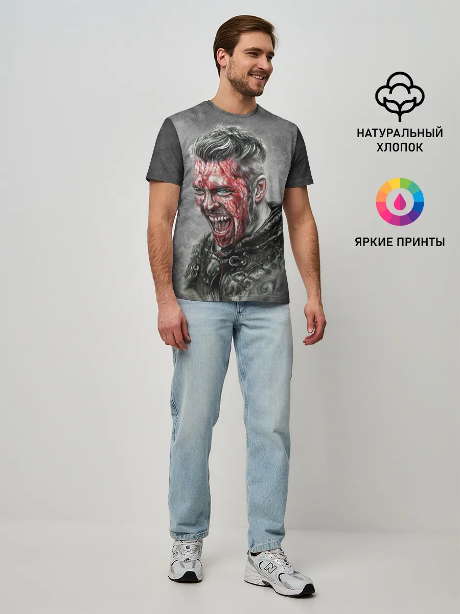 Мужская базовая футболка / vikings