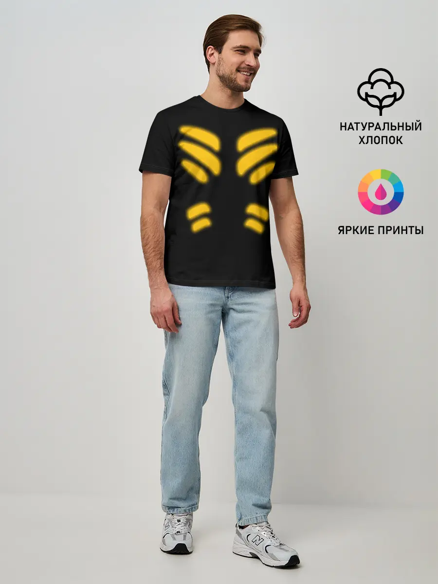 Мужская базовая футболка / Тело Геноса | One Punch-Man