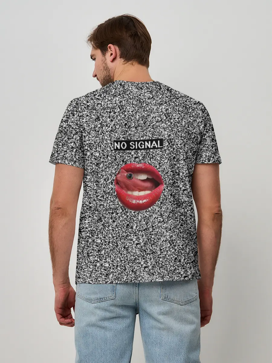 Мужская базовая футболка / Губы