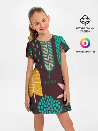 Детское платье / Листья