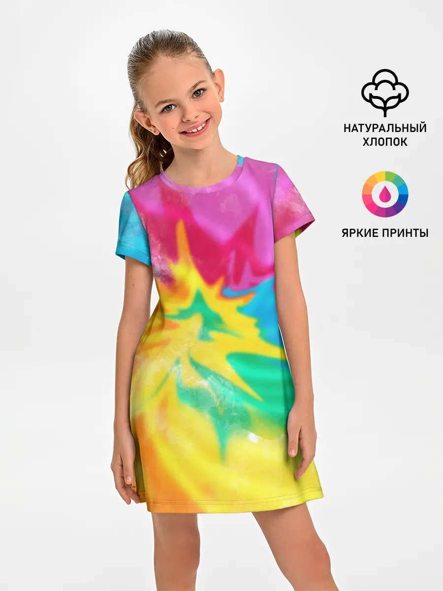 Детское платье / Tie-Dye