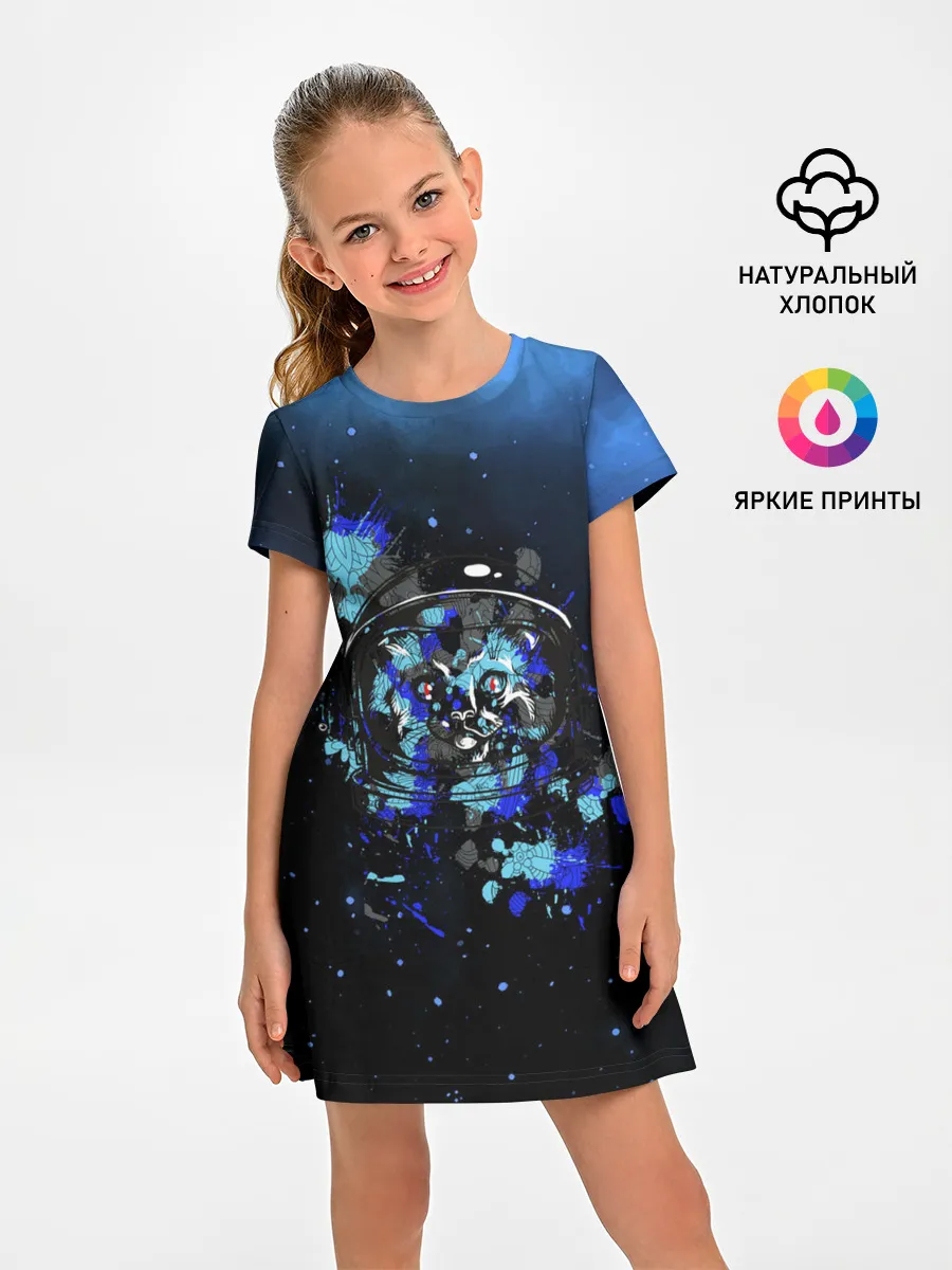 Детское платье / Космический кот