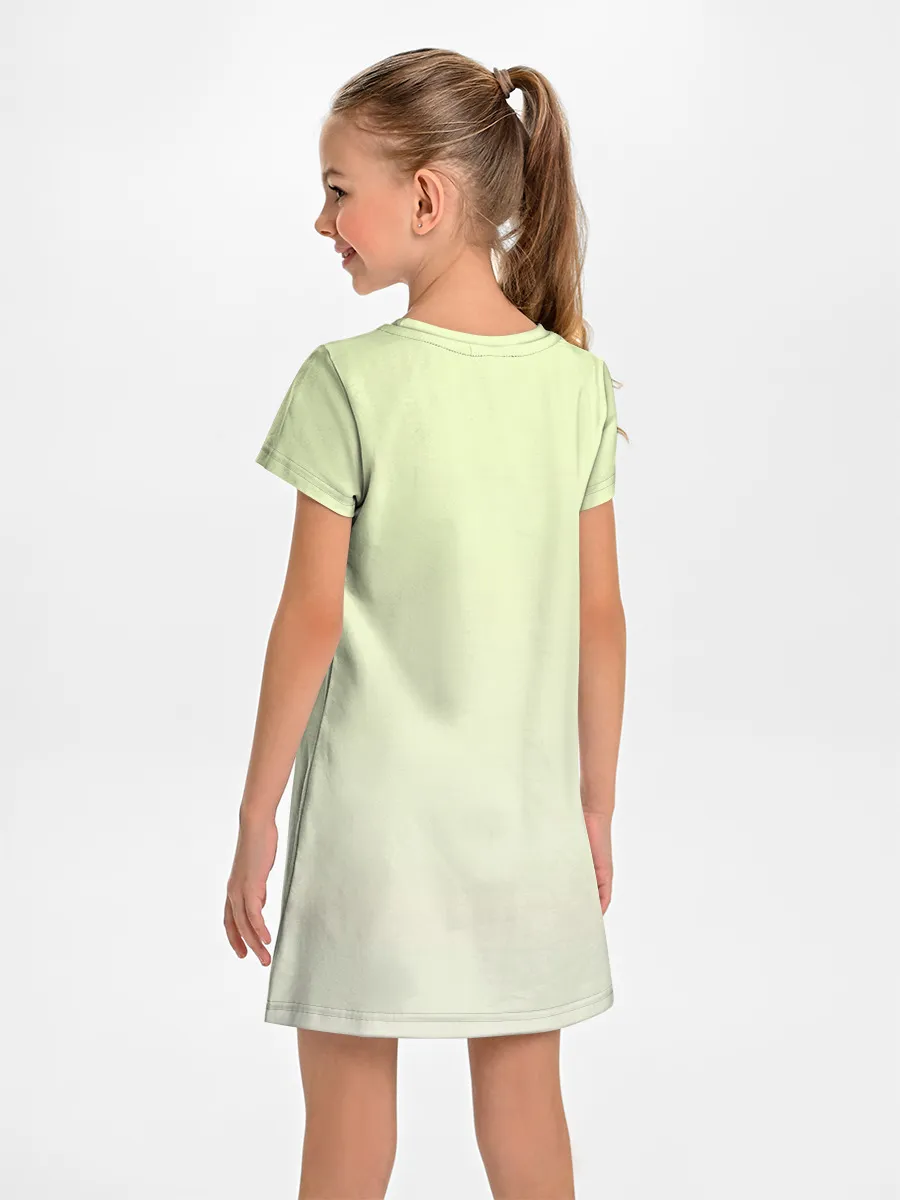 Детское платье / арт сова яркая