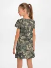 Детское платье / Камуфляж Зеленый Слоник