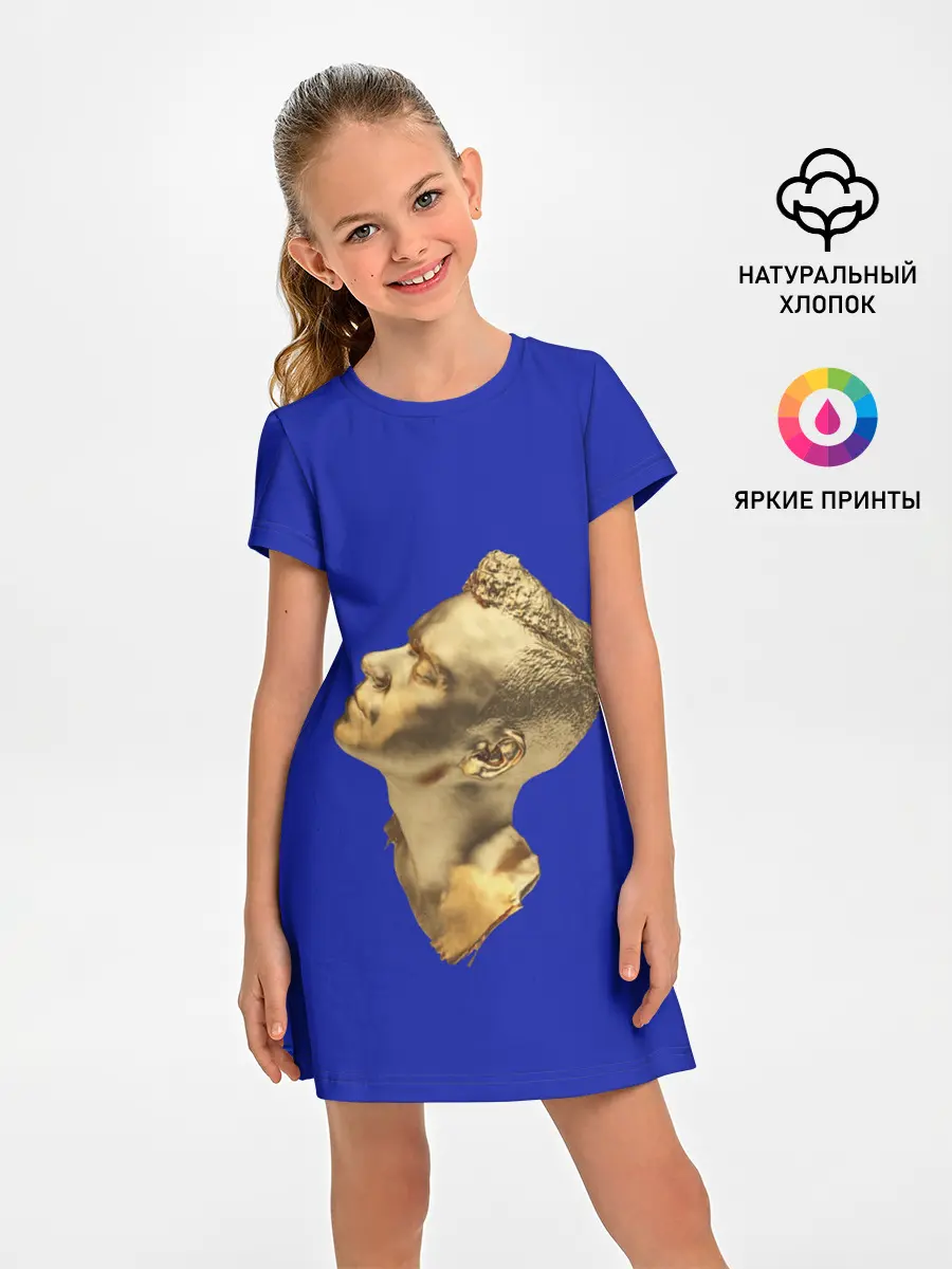 Детское платье / Черно белая Голова