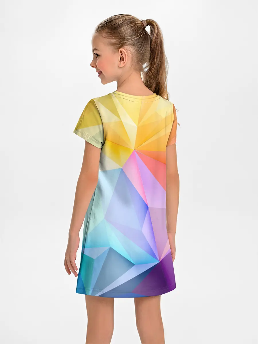 Детское платье / Радужная геометрия