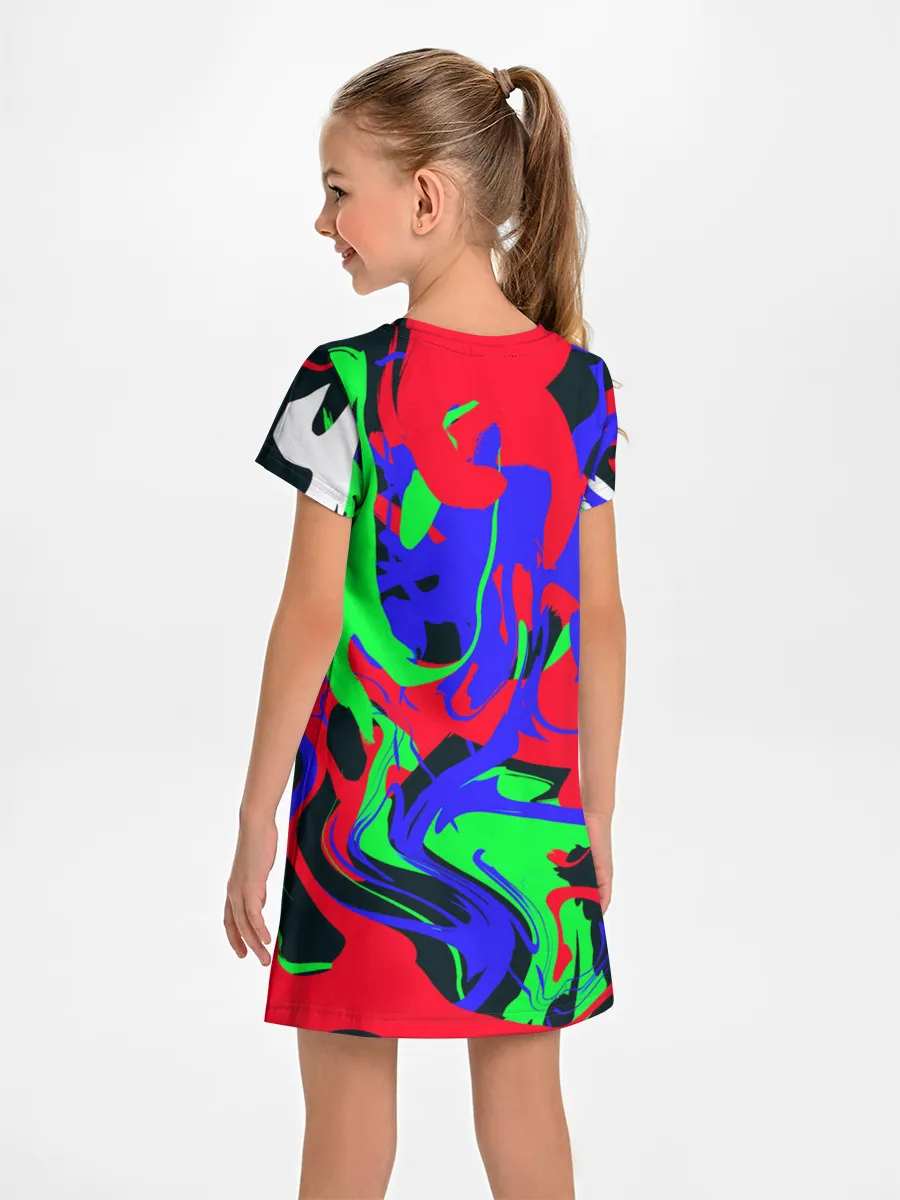 Детское платье / Абстрактные краски
