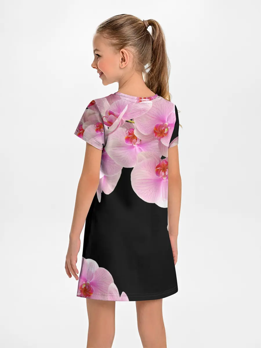 Детское платье / Орхидеи в ночи