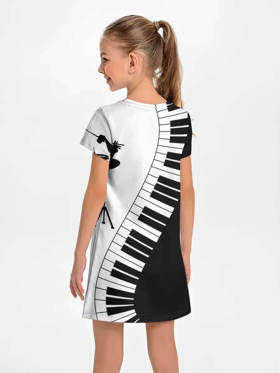 Детское платье / Черно Белое пианино