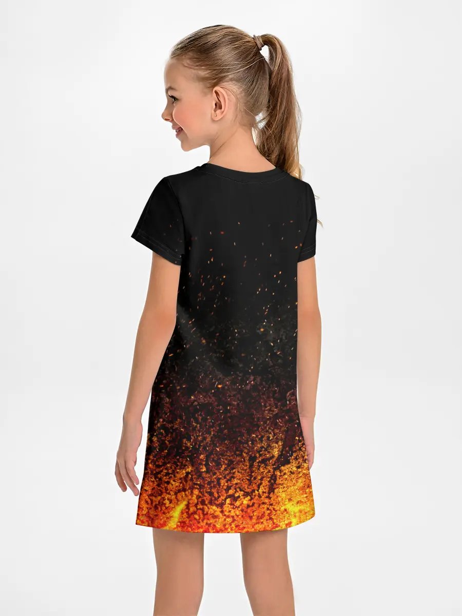 Детское платье / Чёрный клевер Аста в огне