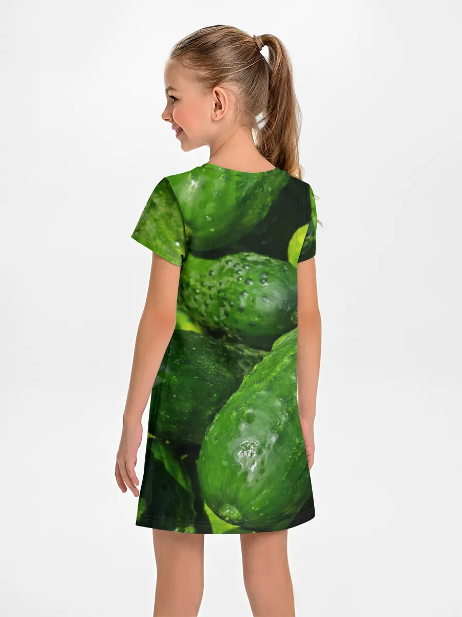 Детское платье / Огурцы