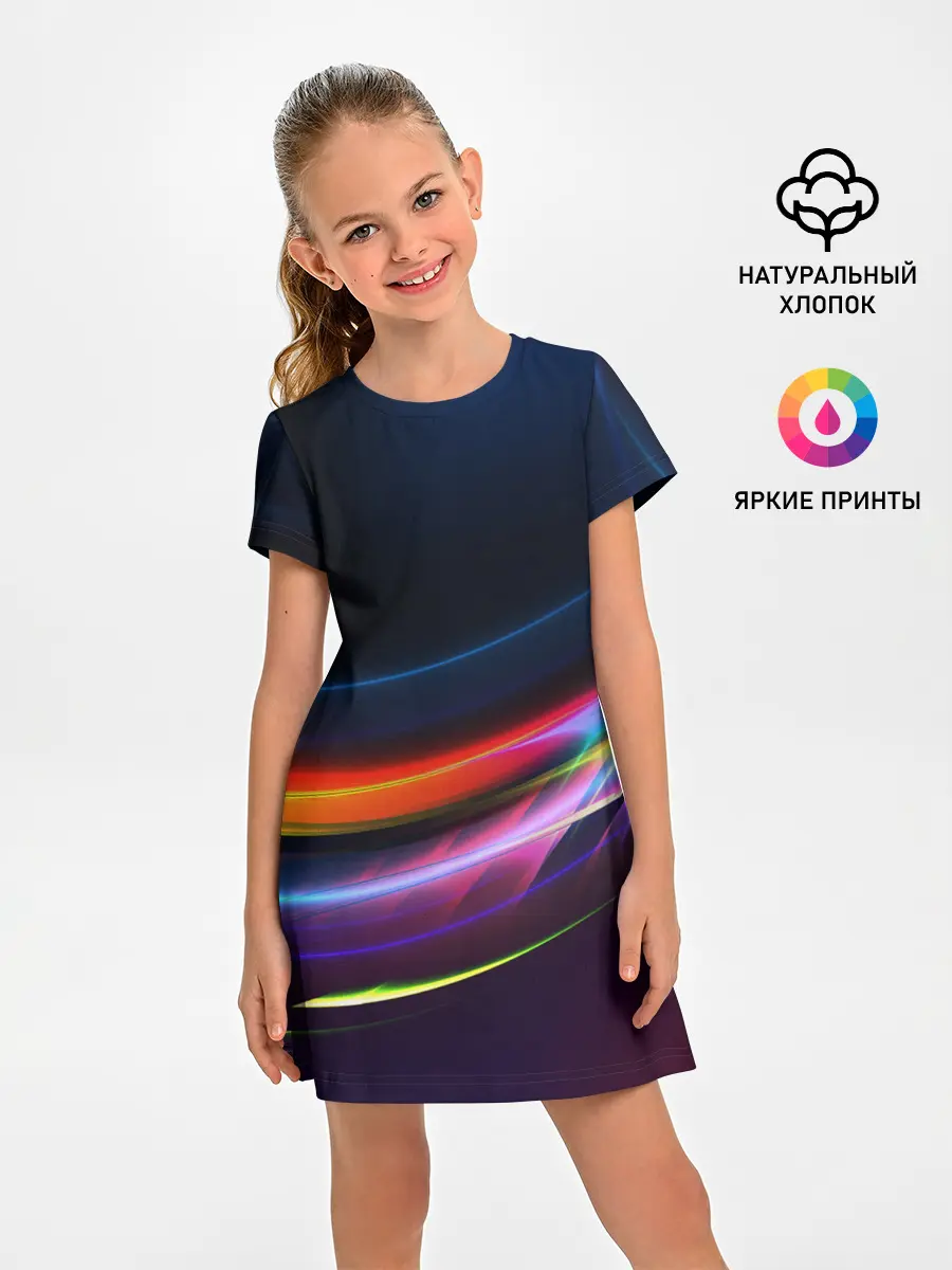 Детское платье / NEON STRIPES