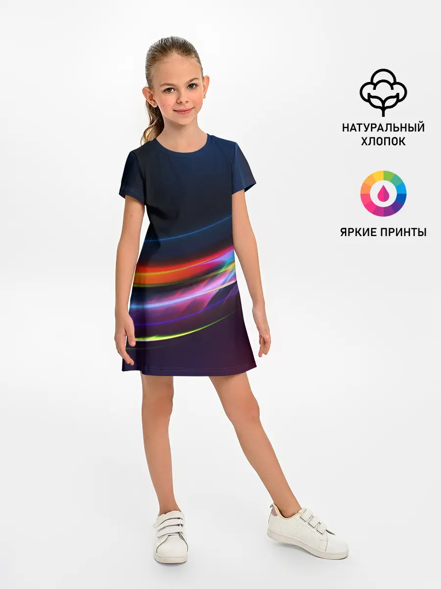Детское платье / NEON STRIPES