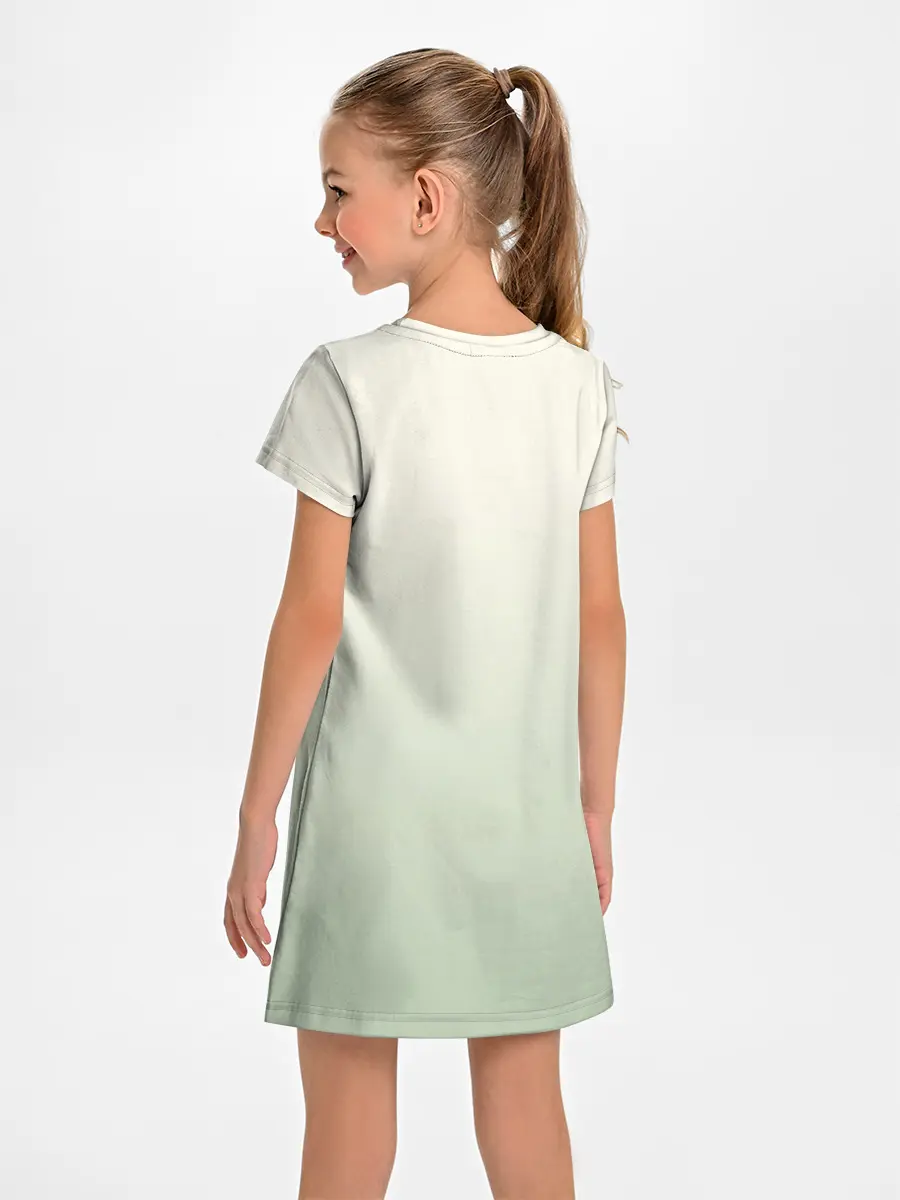 Детское платье / девушка кимоно зима Япония кот