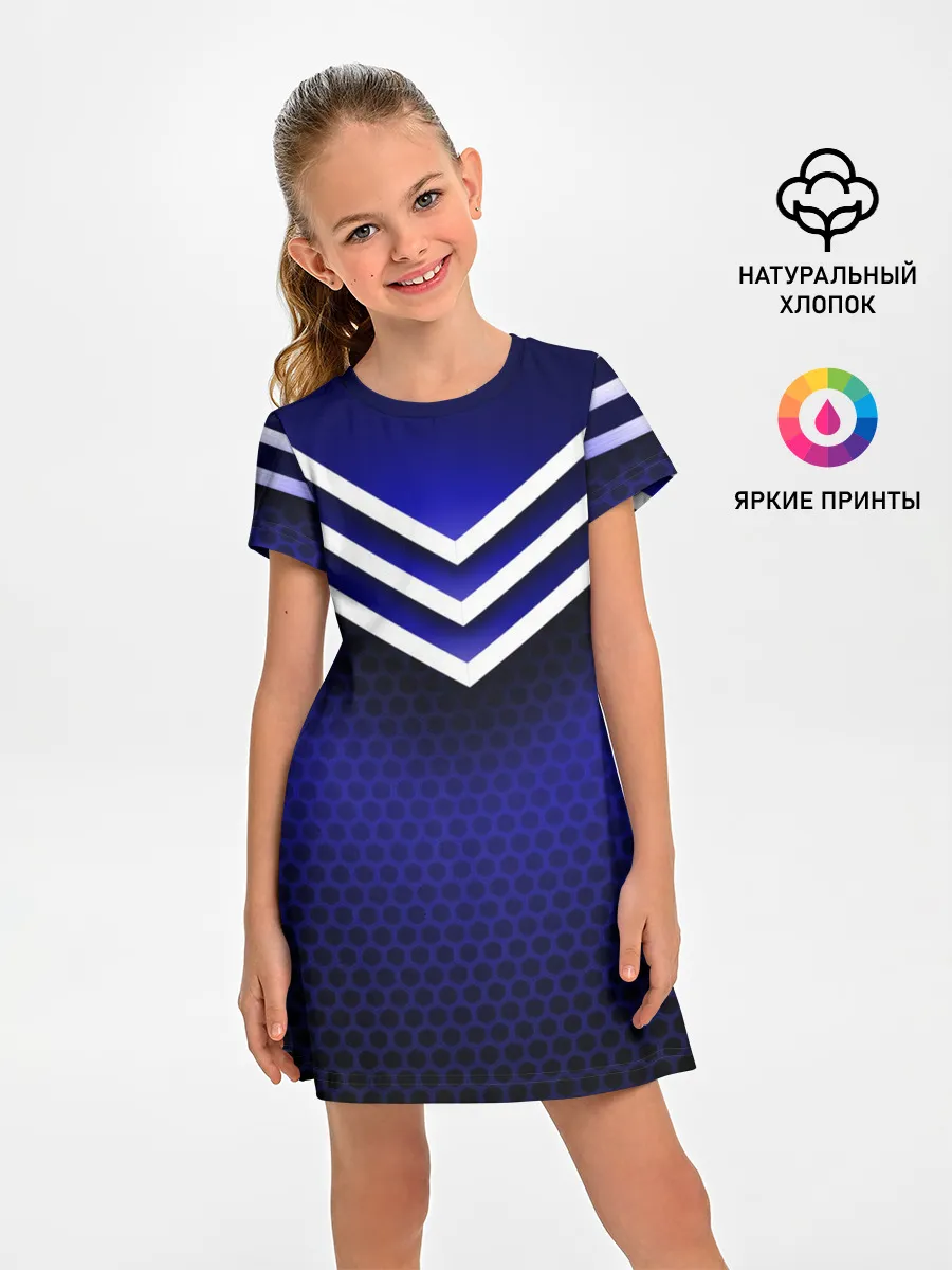 Детское платье / Sport blue style
