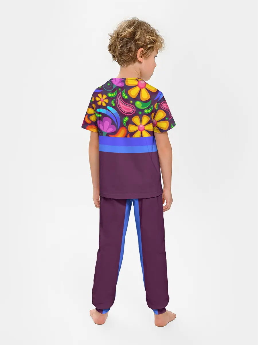 Детская пижама с брюками / Мультяшные Цветы
