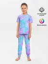 Детская пижама с брюками / Мрамор Tie Dye