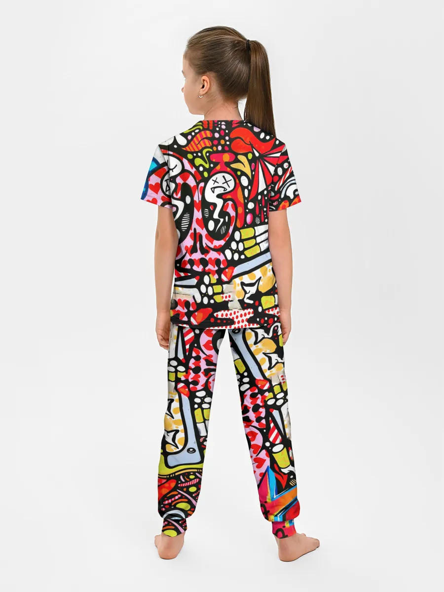 Детская пижама с брюками / Современное искусство