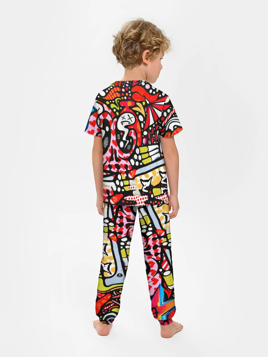 Детская пижама с брюками / Современное искусство