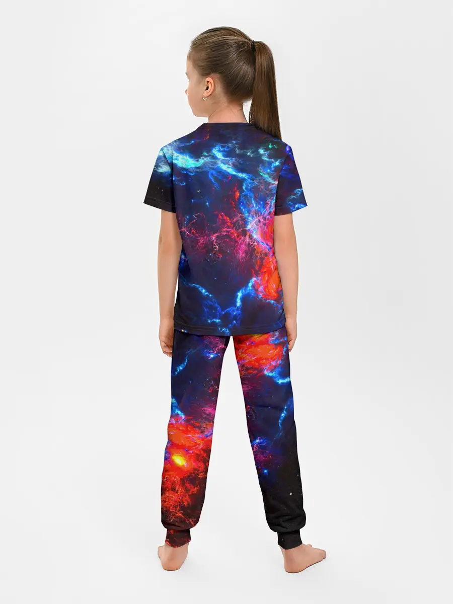 Детская пижама с брюками / Космос