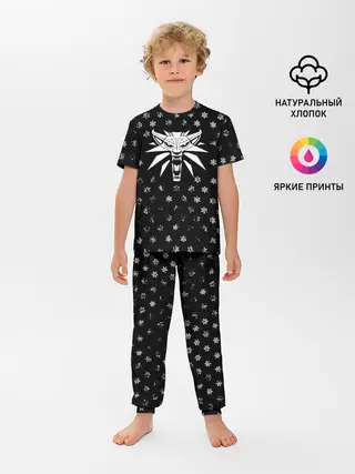 Детская пижама с брюками / ВЕДЬМАК НОВОГОДНИЙ