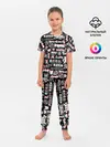 Детская пижама с брюками / ЛОГО АНИМЕ ГЛИТЧ