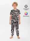 Детская пижама с брюками / ЛОГО АНИМЕ ГЛИТЧ