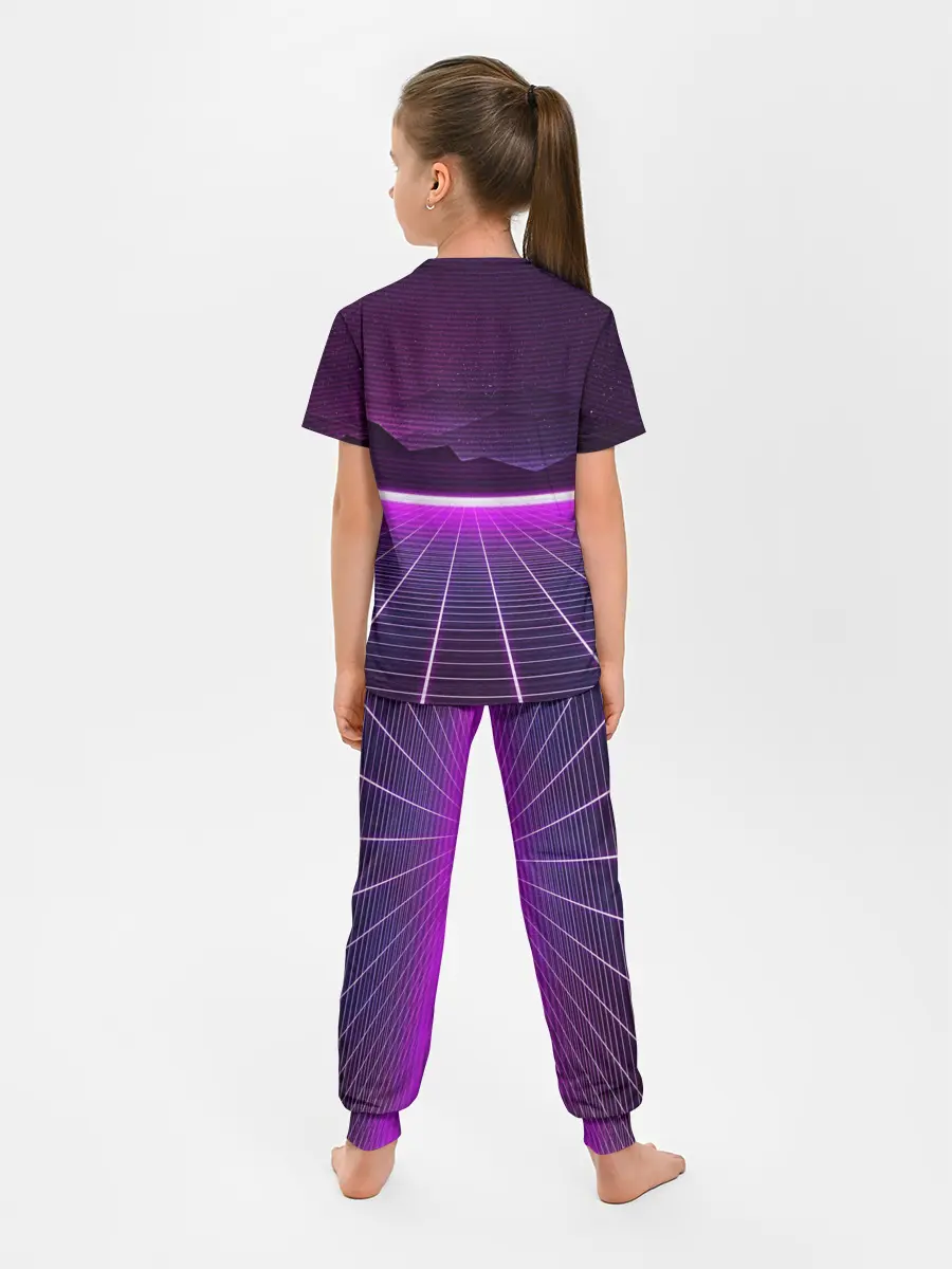Детская пижама с брюками / Synthwave